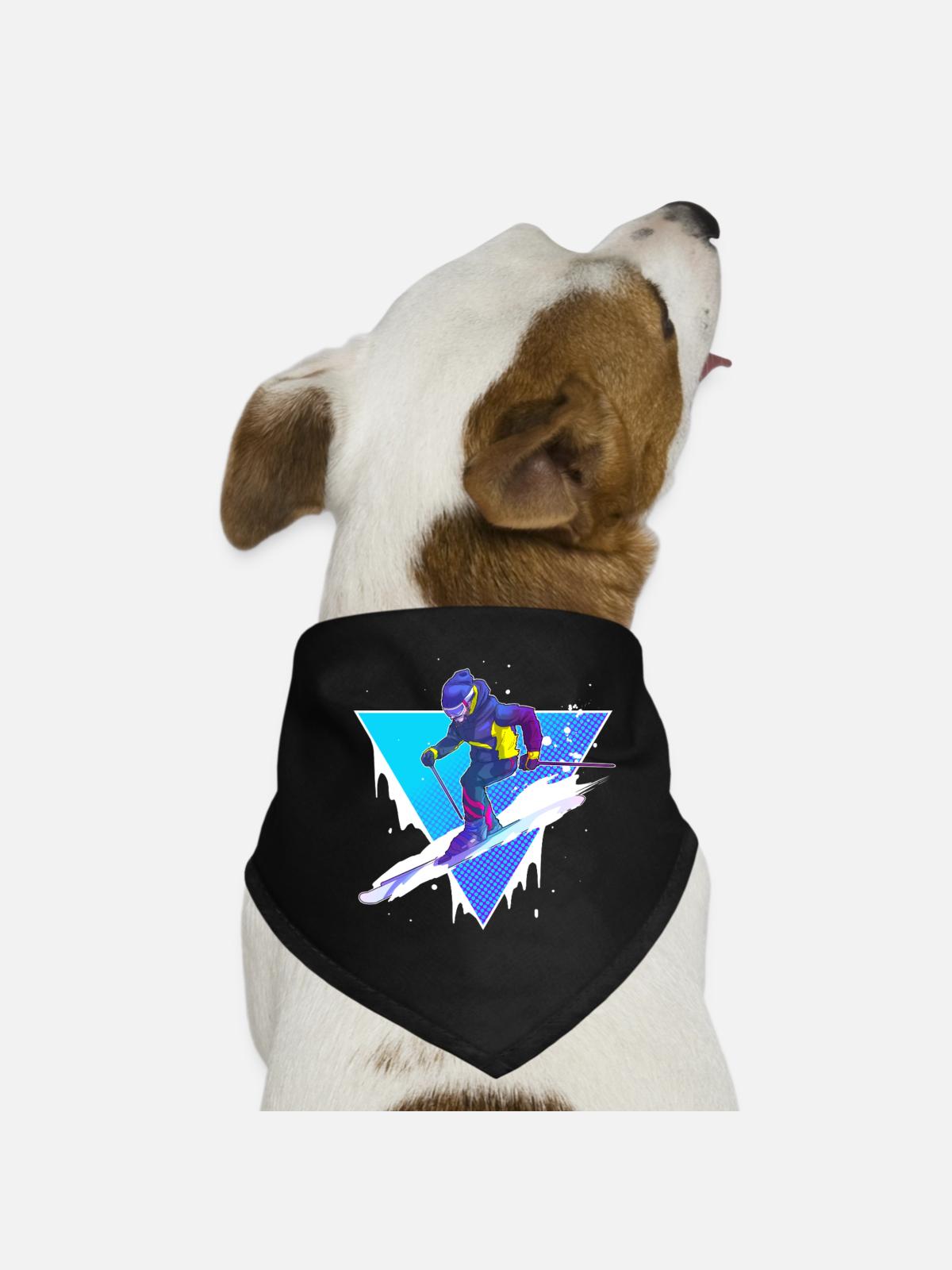 Ski - Dog Bandana - black - Front