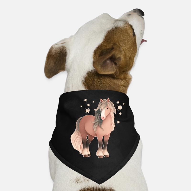Cheval avec des étoiles Bandana pour chien