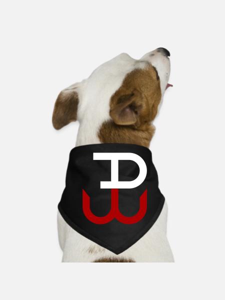 Kotwica, Polen - Hunde-Bandana - Schwarz - Vorne