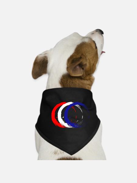 Croatie - Bandana pour chien - noir - Devant