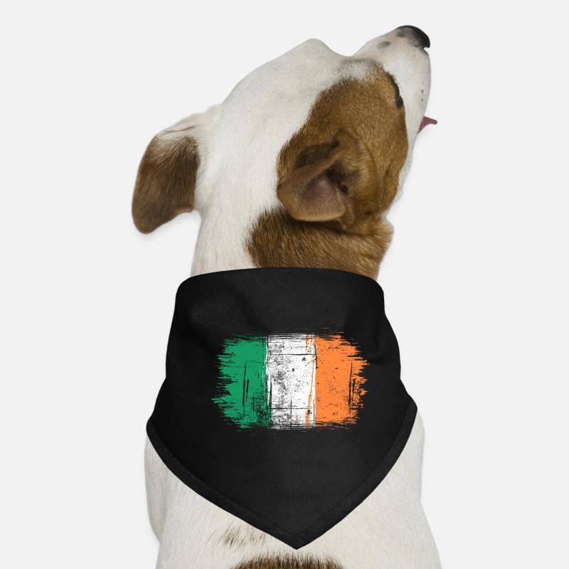 Irish Flag Brushstroke Print Dog Bandana