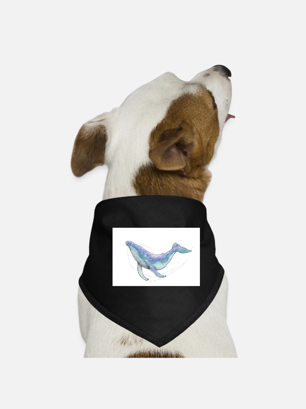Humpback whale - Dog Bandana - black - Front