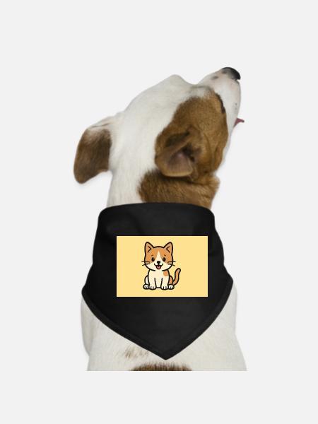 Cat - Dog Bandana - black