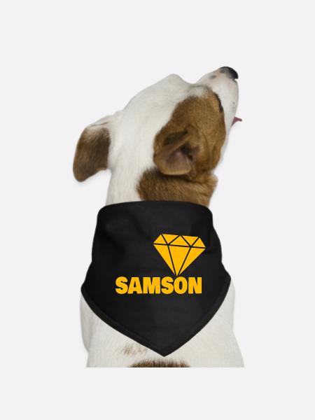Noble Samson - Dog Bandana - black - Front