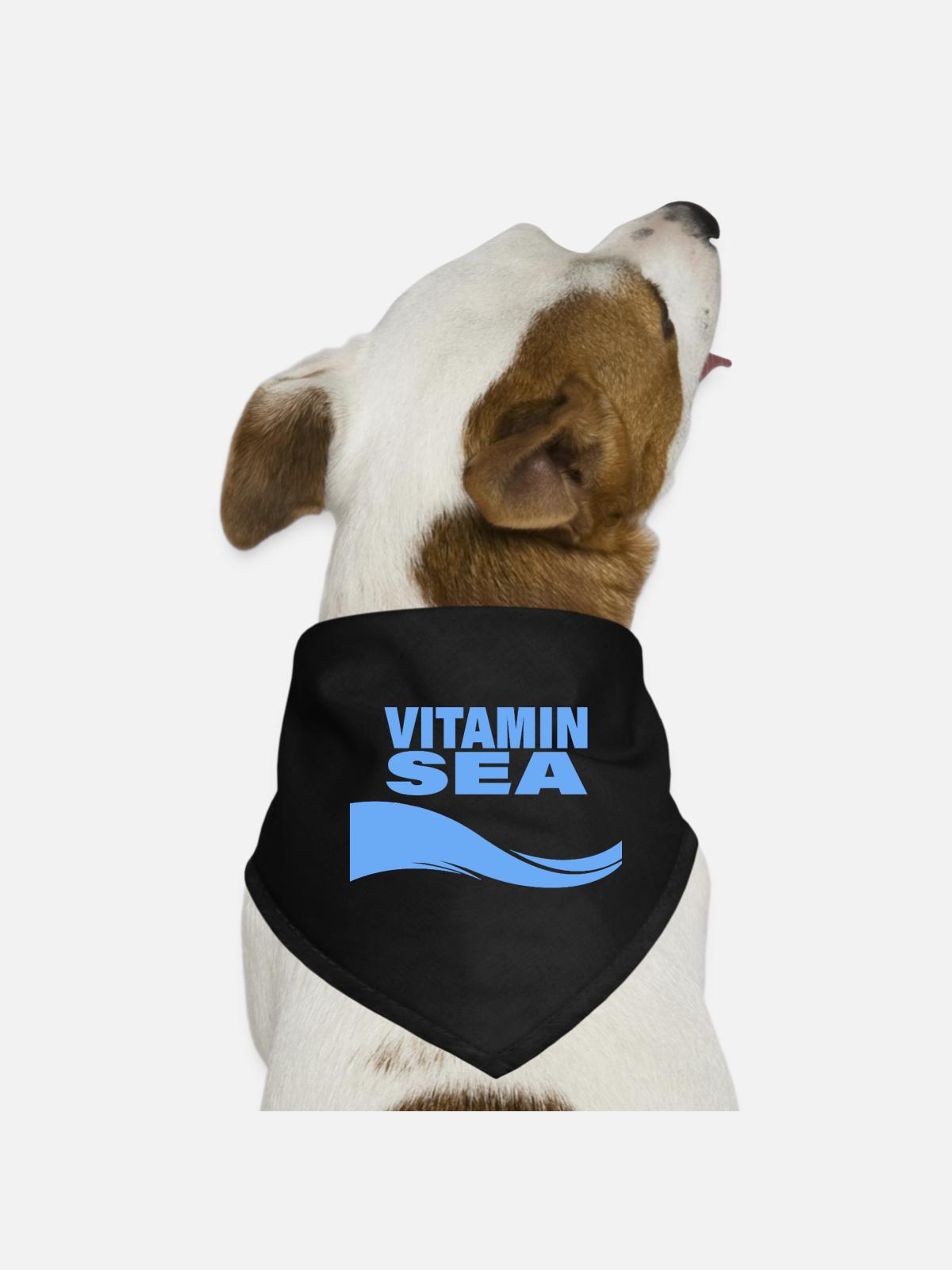 VITAMIN SEA - Hunde-Bandana - Schwarz - Vorne