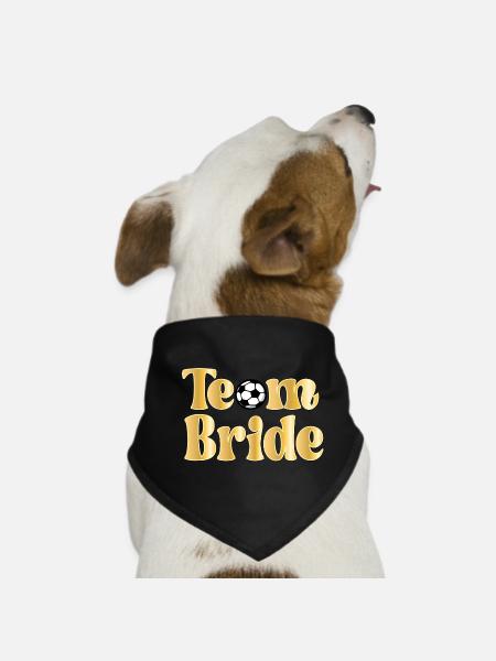 ÉQUIPE DE FOOTBALL BRIDE SOCCER - FOOTBALL - Bandana pour chien - noir - Devant