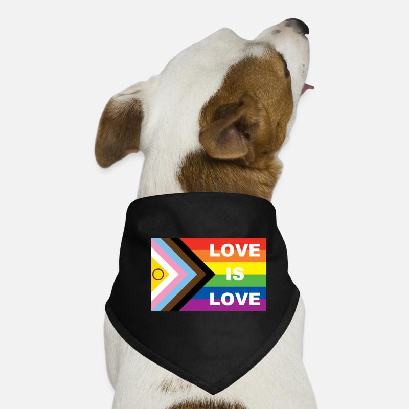 LOVE IS LOVE Hunde-Bandana