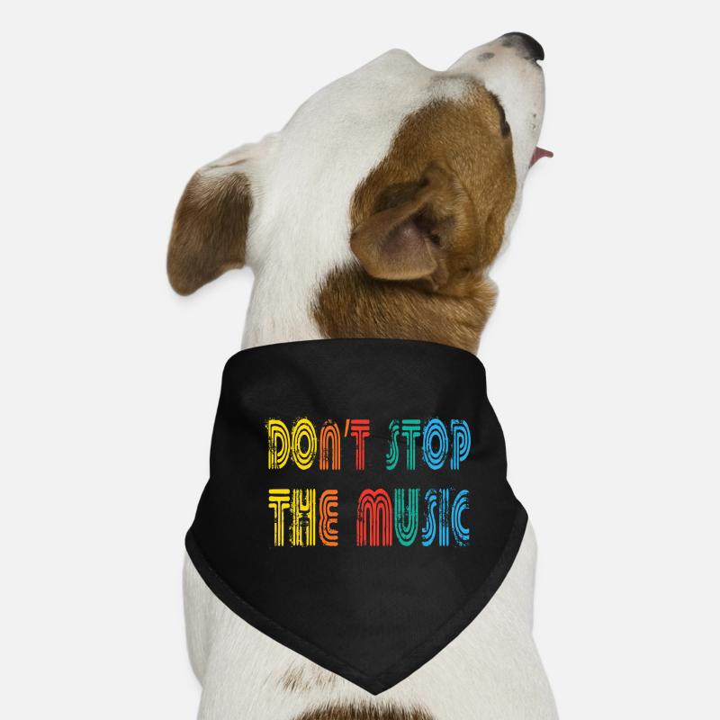 N’arrêtez pas la musique Bandana pour chien