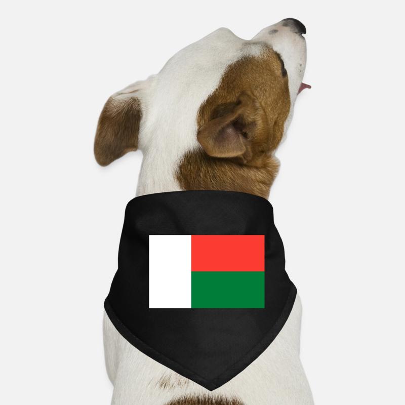 Madagaskar Flagge Hunde-Bandana