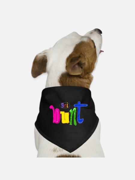 Bunt - Hunde-Bandana - Schwarz - Vorne