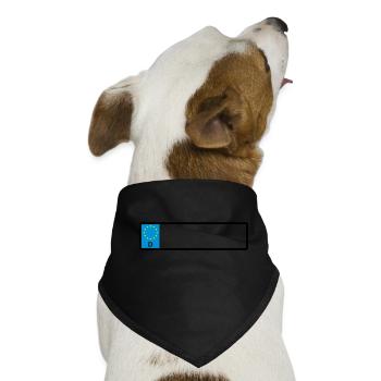 Namensschild - Hunde-Bandana - Schwarz - Vorne