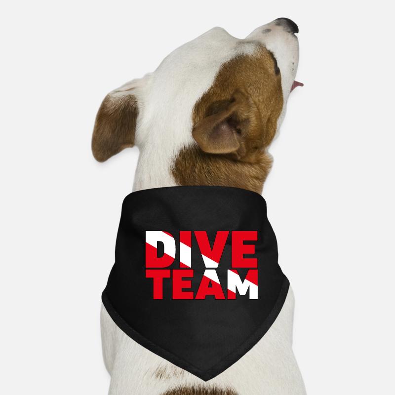Équipe de plongée. Design parfait pour votre équipe de plongée. Bandana pour chien