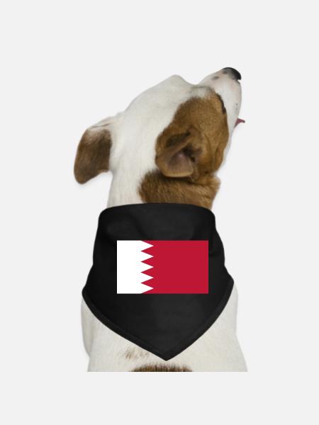Drapeau du Qatar - Bandana pour chien - noir - Devant