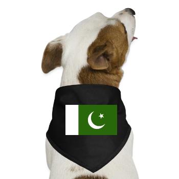 Pakistan National Flagge - Hunde-Bandana - Schwarz - Vorne