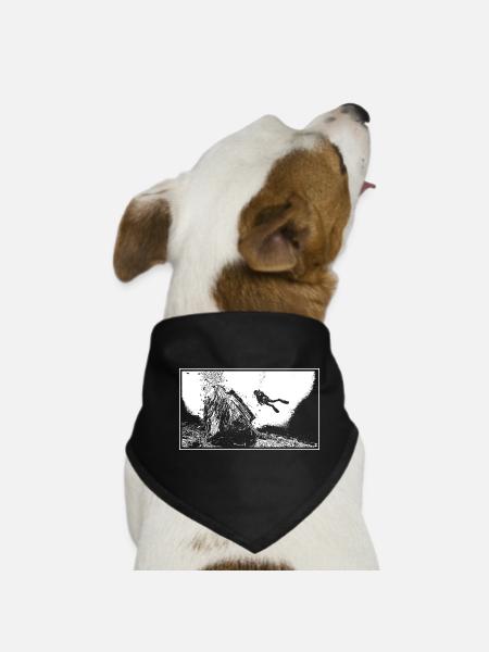 Das Wrack - Hunde-Bandana - Schwarz - Vorne