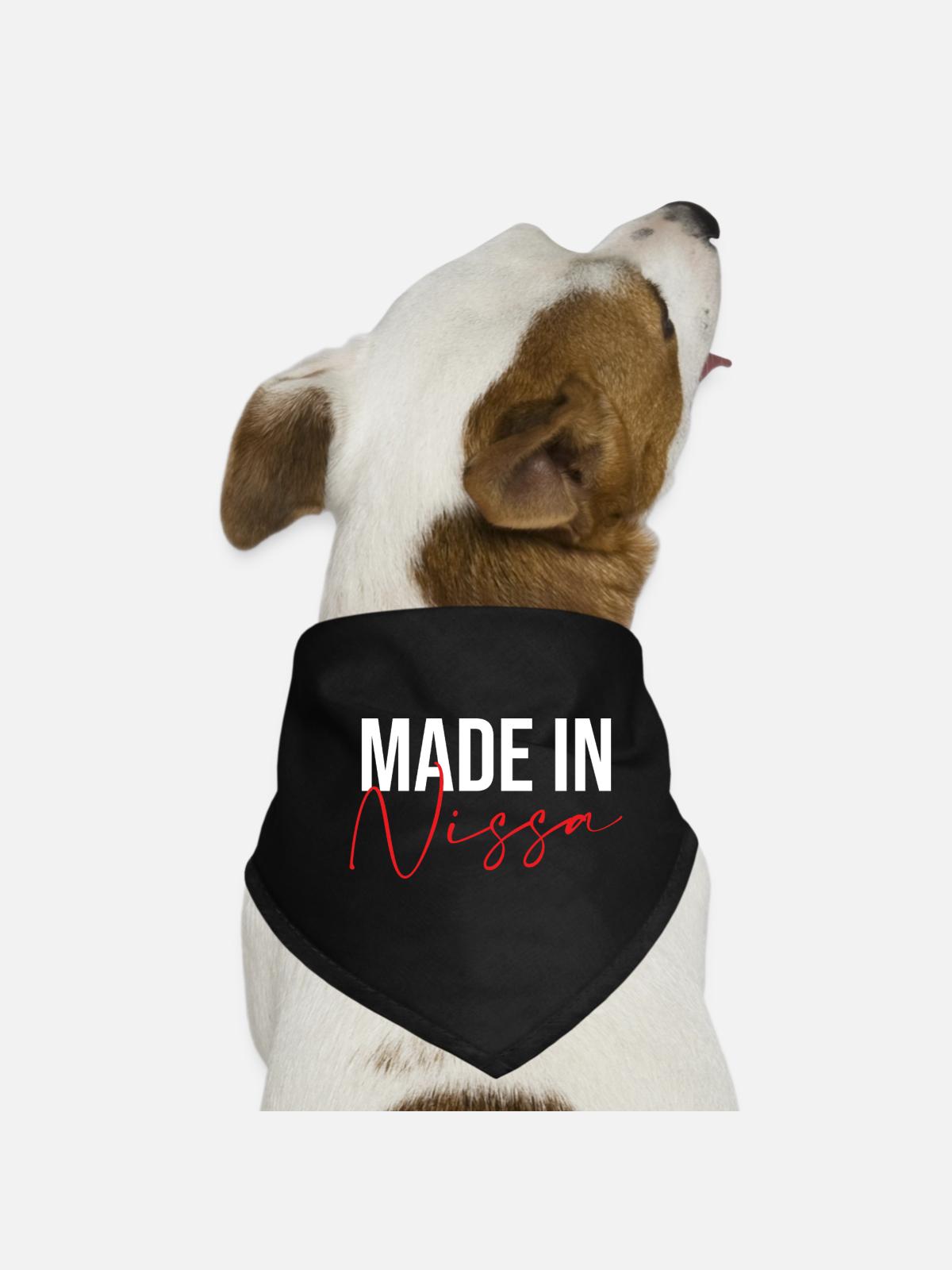 Made in Nissa - Hunde-Bandana - Schwarz - Vorne