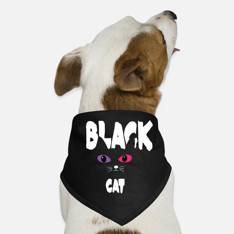 Schwarz Weiße Katze Hunde-Bandana
