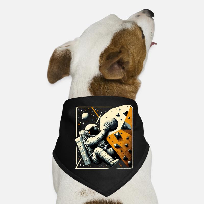 Bouldering Astronaut Spaceman Gift Dog Bandana