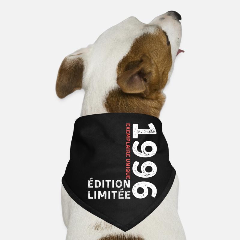 1996 Vintage typografischer Stil Hunde-Bandana