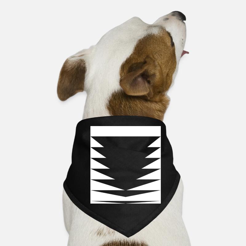 Schwarze Dreiecksmuster Hunde-Bandana