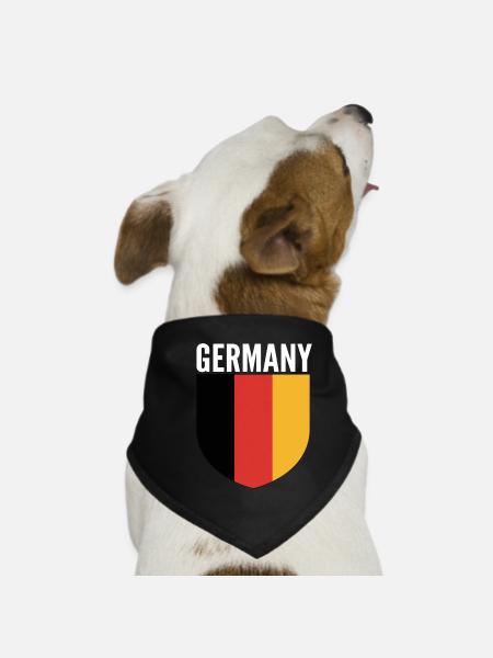 Conception du drapeau du Bouclier allemand - Bandana pour chien - noir - Devant