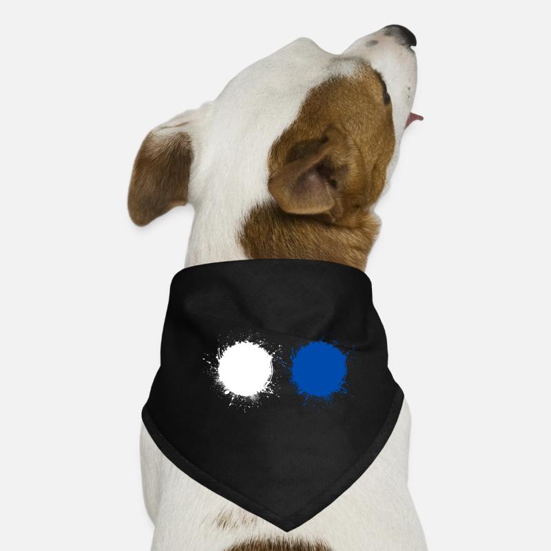 White Blue Dog Bandana