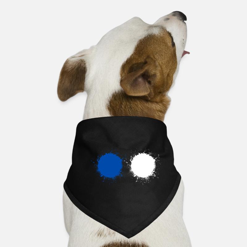 Bleu Blanc Bandana pour chien