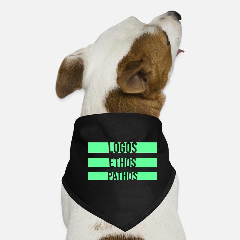 Logos Ethos Pathos Rhetoric Philosophy Student Dog Bandana