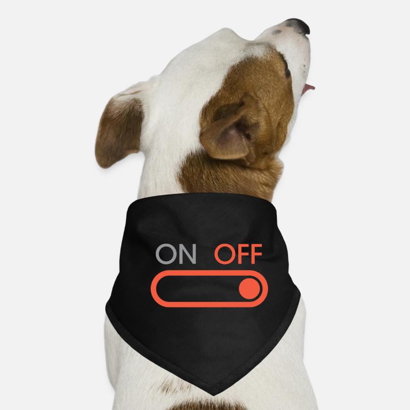 off button - Gaming und Streaming Hunde-Bandana
