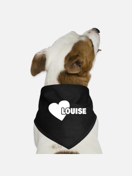 Born Louise - Dog Bandana - black - Front