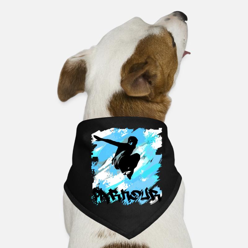 Parkour - Hunde-Bandana - Schwarz