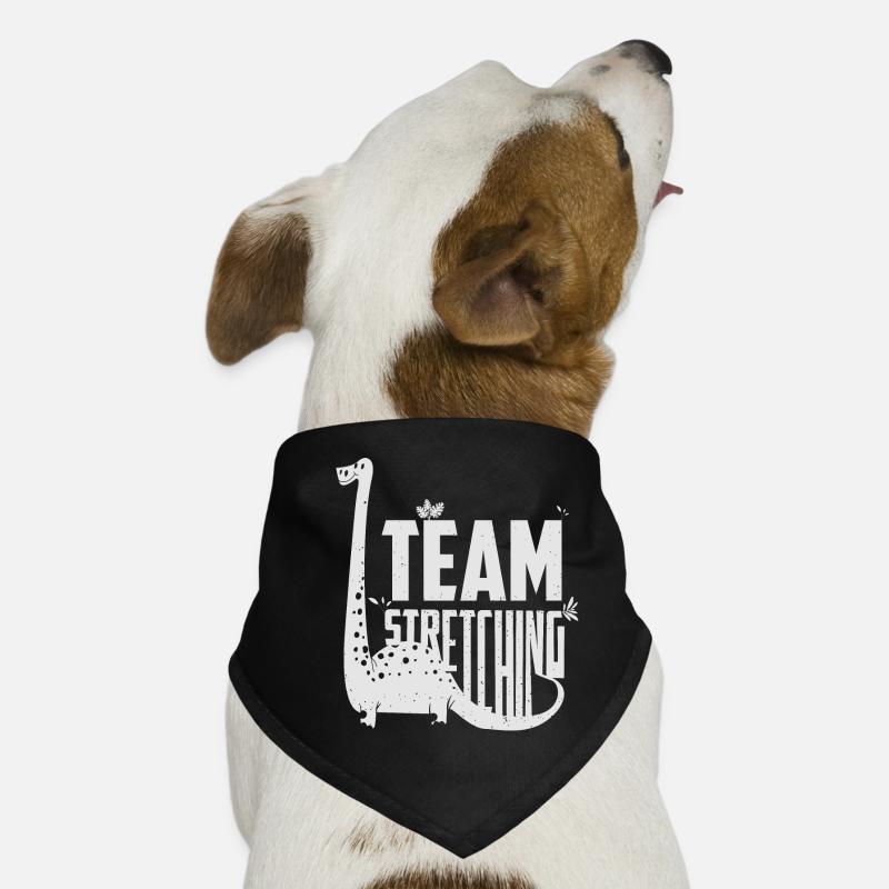 Dino Stretching Team Dog Bandana