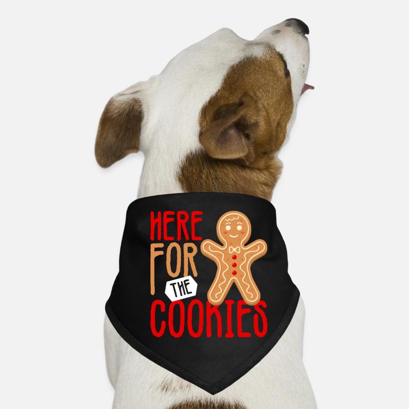 T-shirt ras du cou aux biscuits au pain d’épice Bandana pour chien