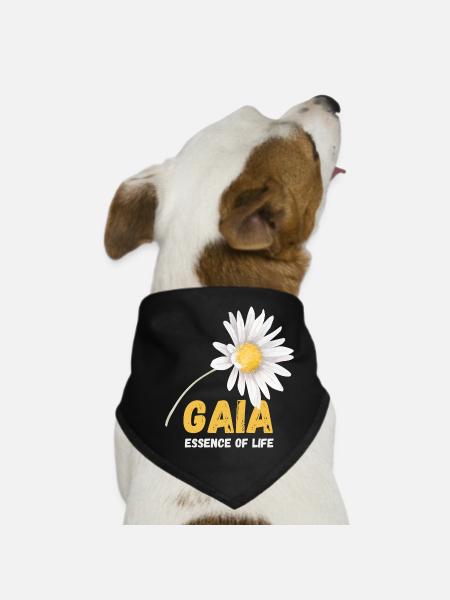 Earth’s spirit - Dog Bandana - black - Front