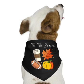 Thanksgiving Mama Mutter Oma Großmutter - Hunde-Bandana - Schwarz - Vorne