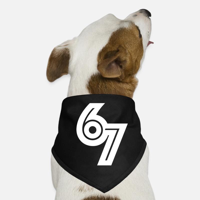 67_meme - Hunde-Bandana - Schwarz