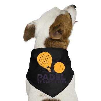 Ich kann kein Padel haben - Hunde-Bandana - Schwarz - Vorne