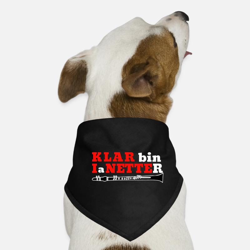 Clarinet - Klar bin I a Netter - Clarinetist Dog Bandana