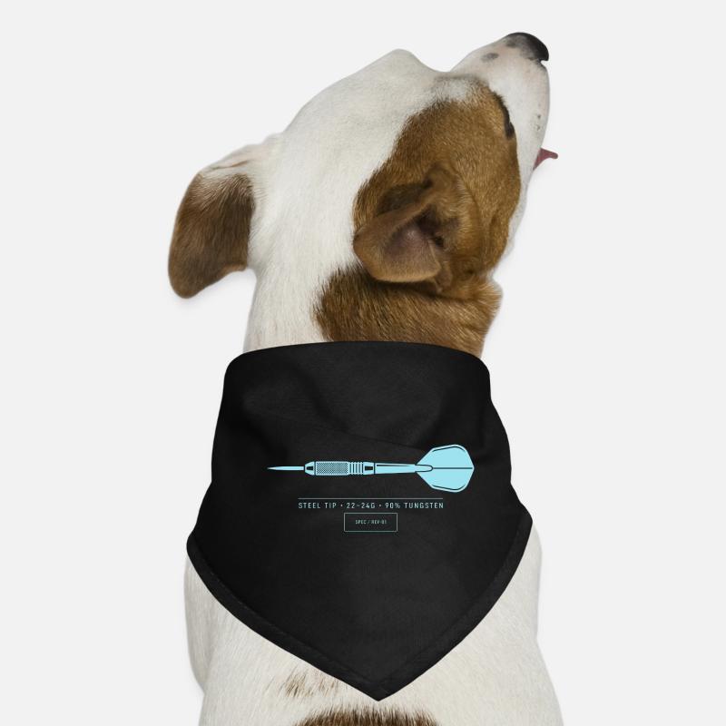 Dart Illustration Technische Blaupause Dartpfeil Hunde-Bandana