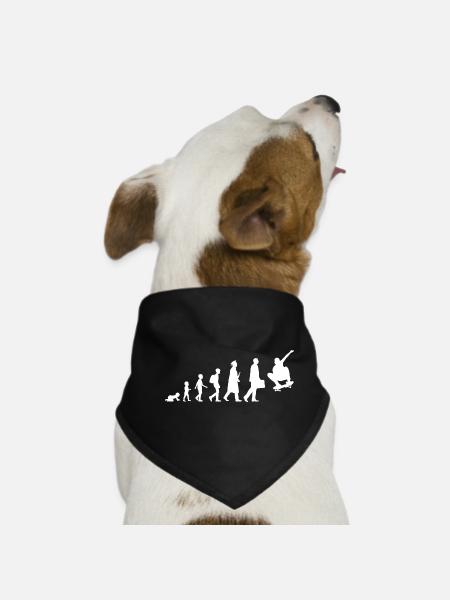 Development of a skateboarder - Dog Bandana - black - Front