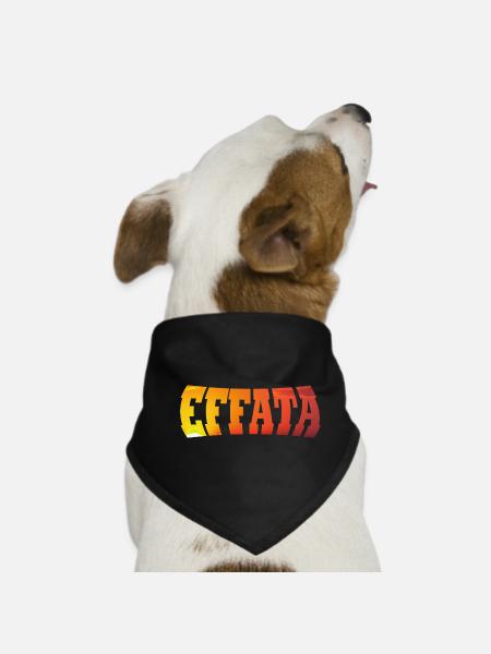 EFFATA - Dog Bandana - black - Front