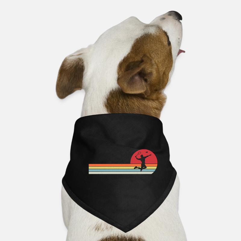 retro badminton  Bandana pour chien