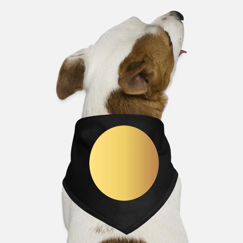 Circle - Gold Dog Bandana