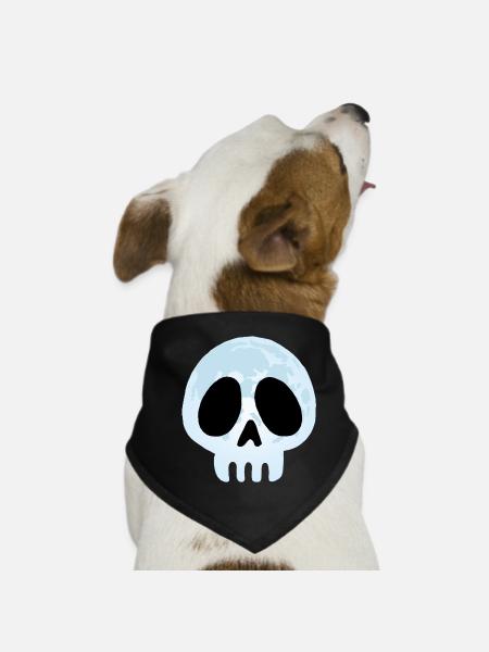 Skull of the Moon - Dog Bandana - black - Front