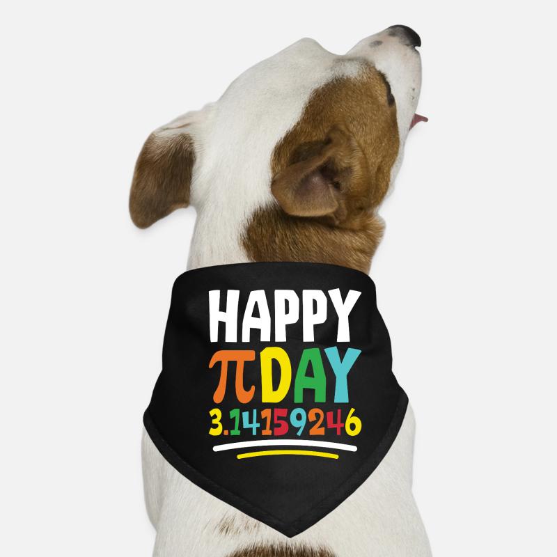 Frohen Pi Tag - Hunde-Bandana - Schwarz