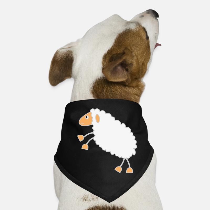 Fluffy Sheep Cartoon Design Dog Bandana