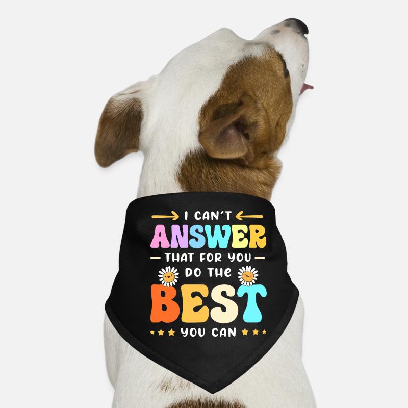 Teacher Exam Dog Bandana