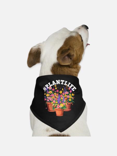 Garden & Plant Lovers Gifts - Dog Bandana - black - Front