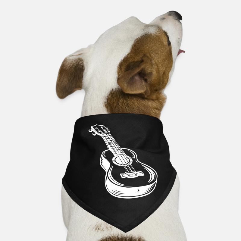 Ukulele Skizze Hunde-Bandana