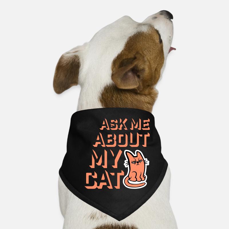 Demandez-moi pour mon chat Chat Amour des animaux Animaux Bandana pour chien